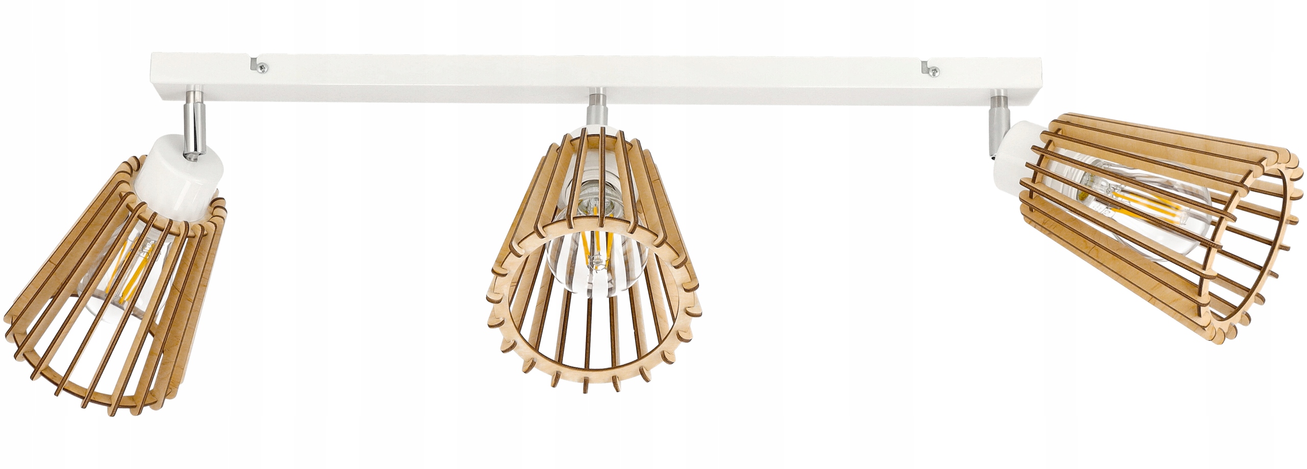 

Lampa plafon żyrandol ruchomy sufit 3 Drewno eko