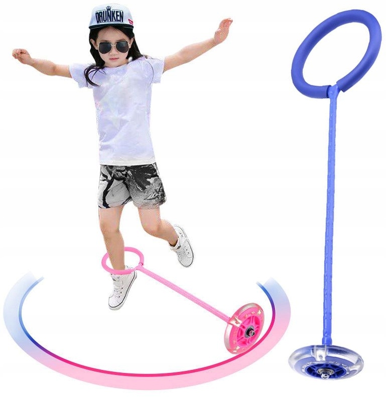 HULA HOP NA NOGĘ SKAKANKA SKIPPER ŚWIECĄCA LED DLA DZIECKA DZIEWCZYNKI Wiek dziecka 3 lata +