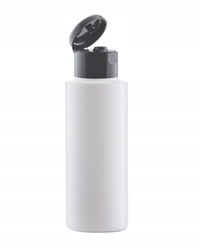 

Biała Butelka Hdpe 100ml Flip Top Czarny Mat