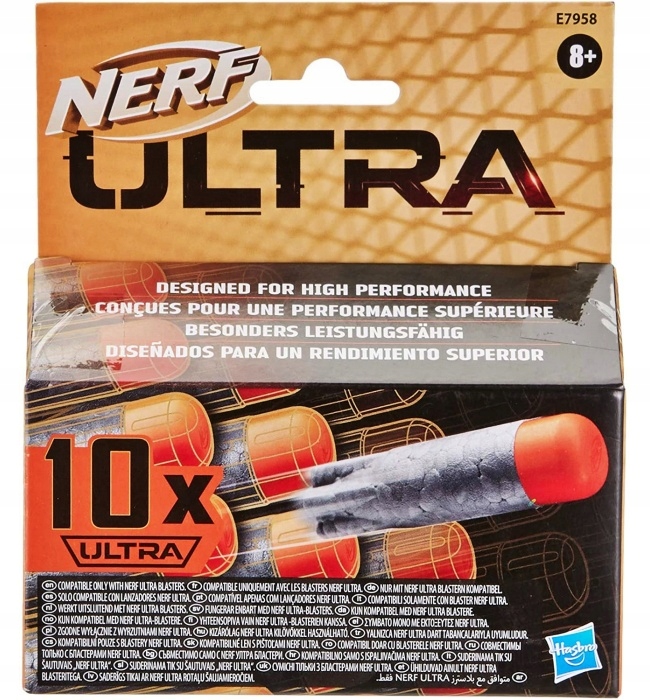 HASBRO NERF ULTRA ZESTAW 10 STRZAŁEK STRZAŁKI NABOJE UZUPEŁNIAJĄCE