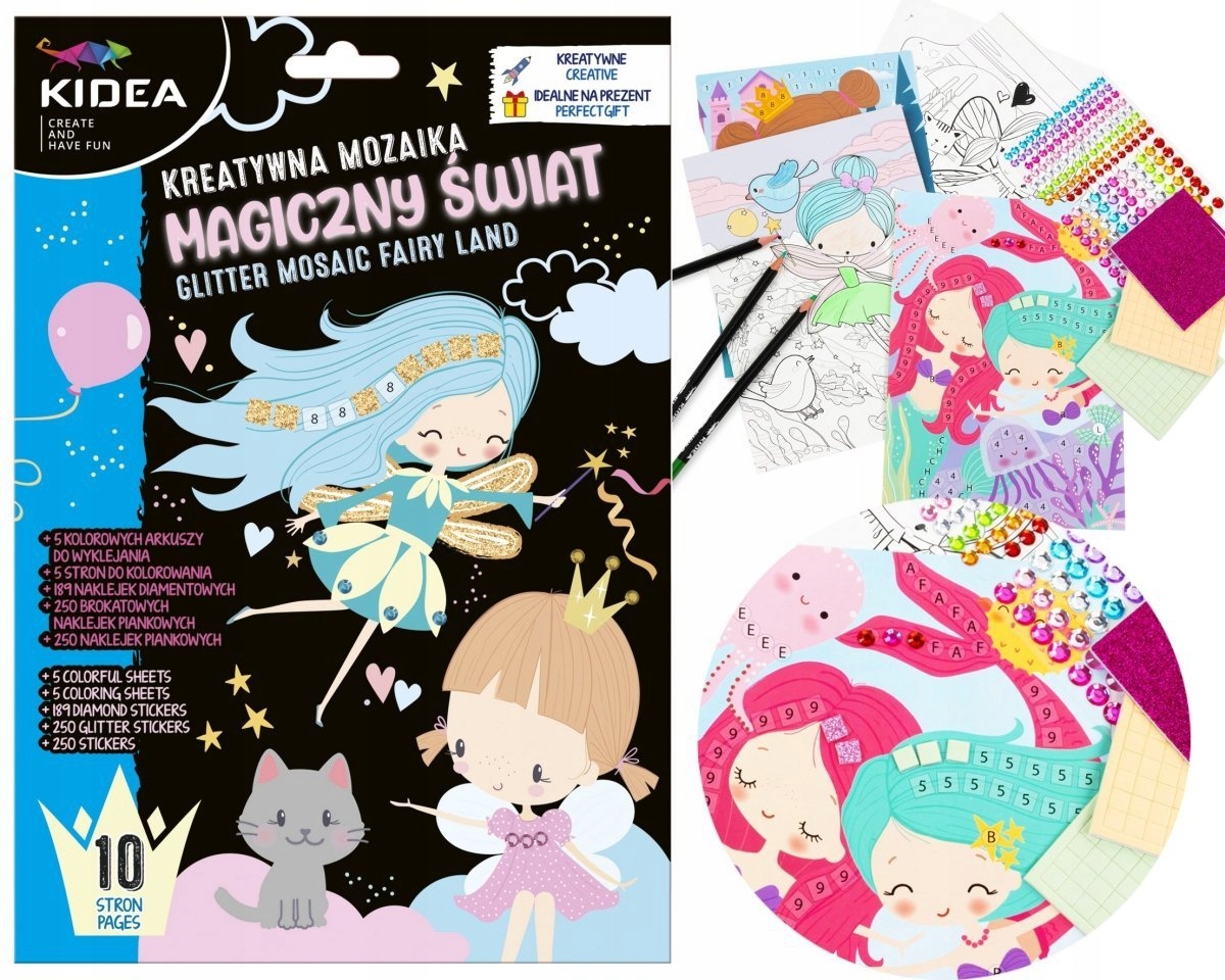 

Kreatywna Mozaika A5 Magiczny Świat 10 arkuszy