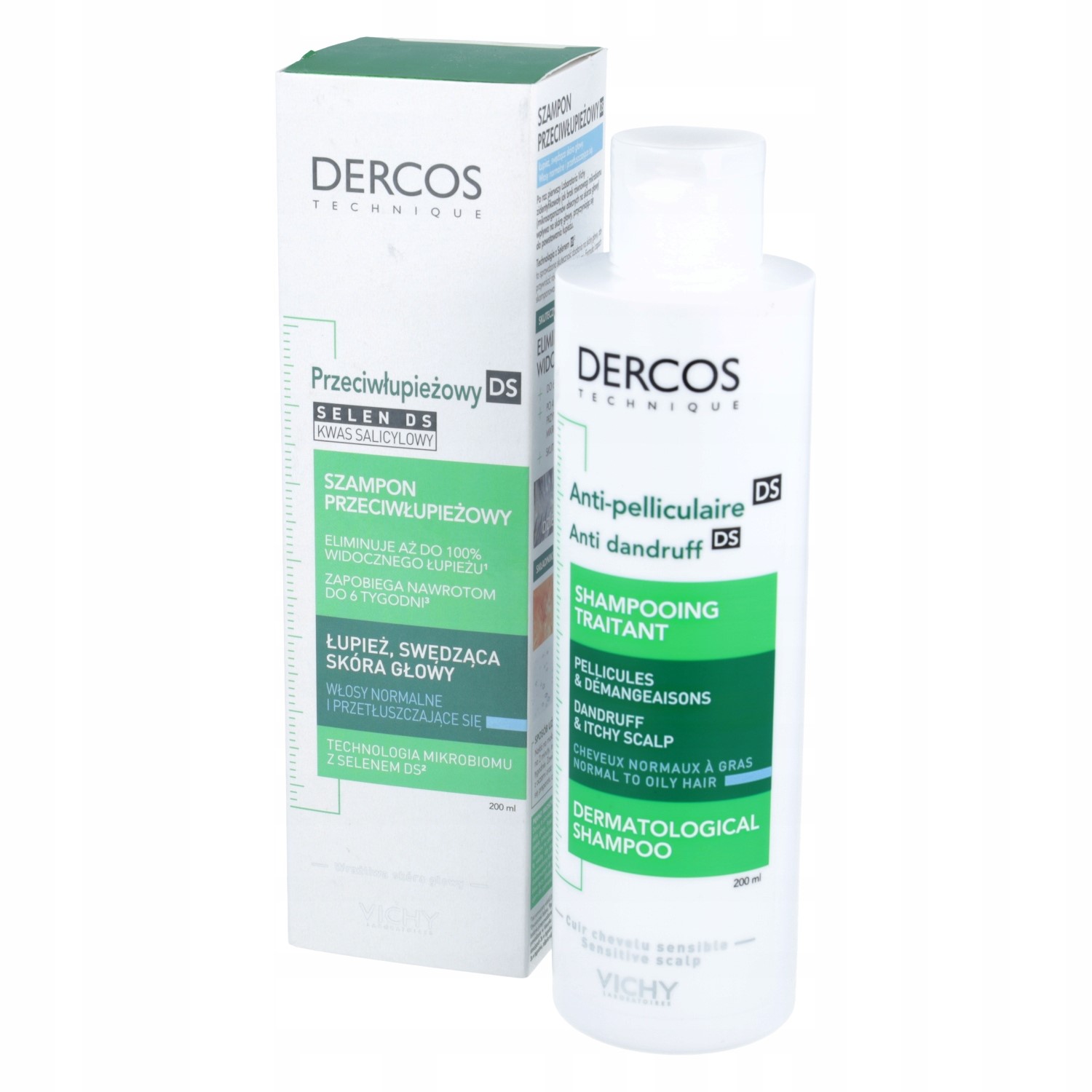Vichy Dercos Ds szampon przeciwłupieżowy do włosów tłustych 200 ml