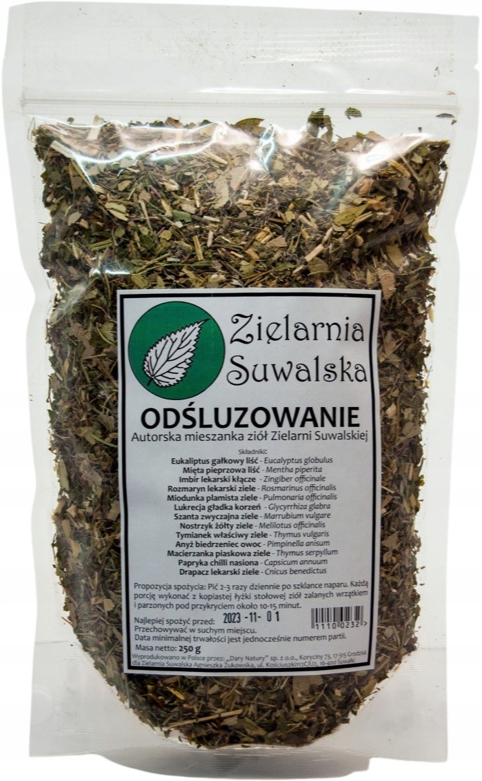 

Zioła Odśluzowanie 250g Zielarnia Suwalska