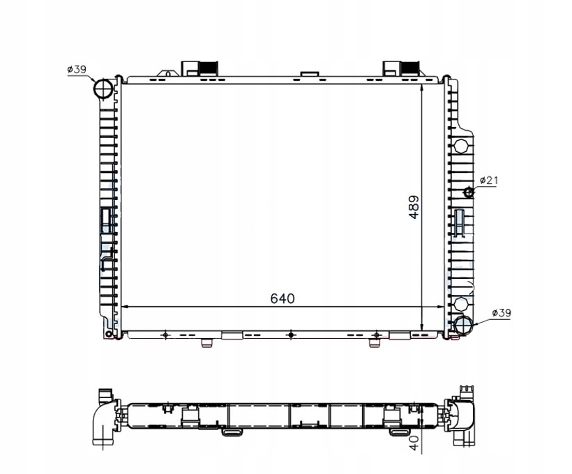 CHŁODNICA MERCEDES BENZ E-kl W210 06.99-