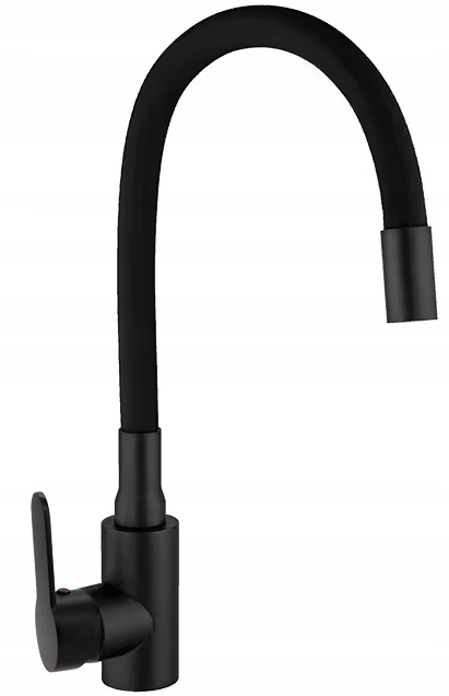BATERIA ZLEWOZMYWAKOWA KUCHENNA CZARNA ELASTYCZNA WYLEWKA 360° FLEX CZARNA Marka Focus Sanitar