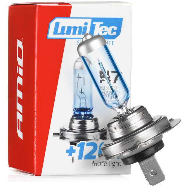 Żarówka halogenowa H7 12V 55W LumiTec White +120% zestaw 4 sztuk!!