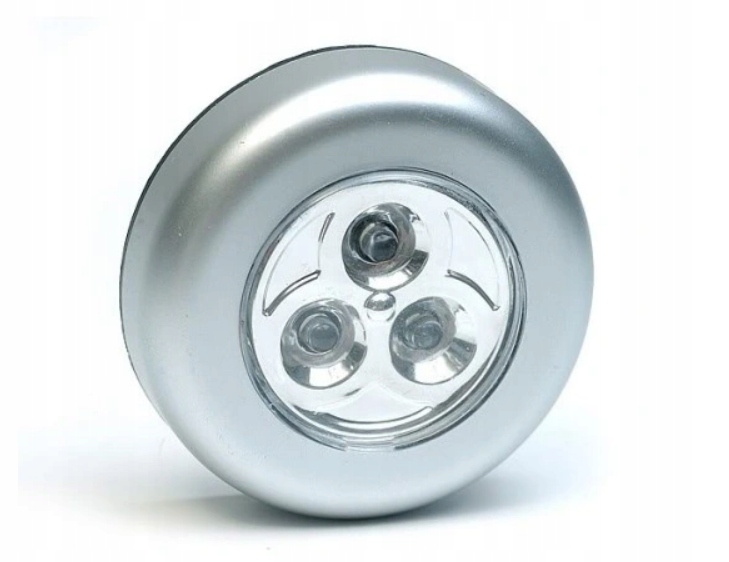 LAMPKA 3 LED SAMOPRZYLEPNA DOTYKOWA NA BATERIE