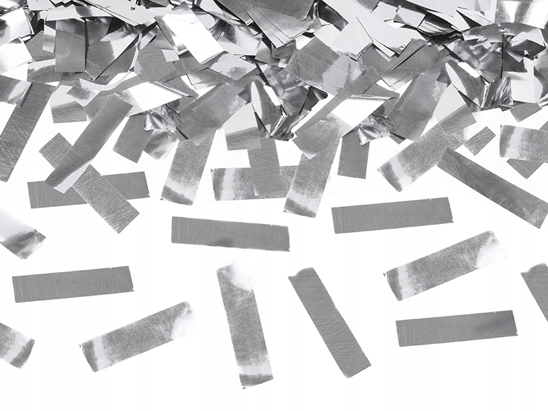 Konfetti Strzelające Srebrne Ślub Wesele 40cm Marka Party Deco