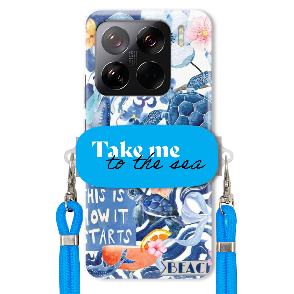 Pouzdro pro Xiaomi 15 Pro Premium Vodítko modré Držák Take Me To The Sea