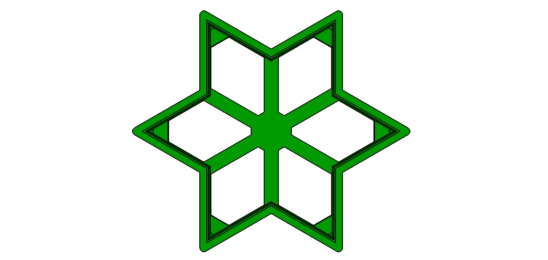 Vykrajovátka na keramické dlaždice hvězda 6-ram 5cm