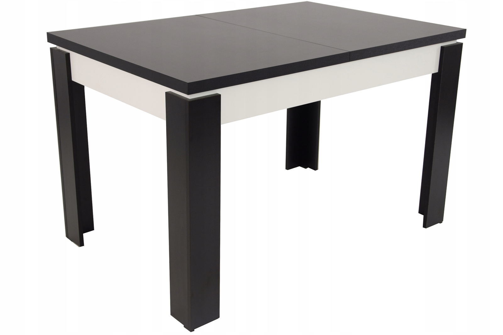 

Czarno Biały Stół 80x120/160 Laminat rozkładany