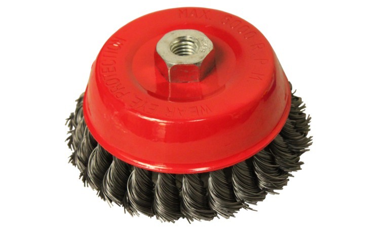 SZCZOTKA DRUCIANA DOCZOŁOWA PLECIONA 125mm M14