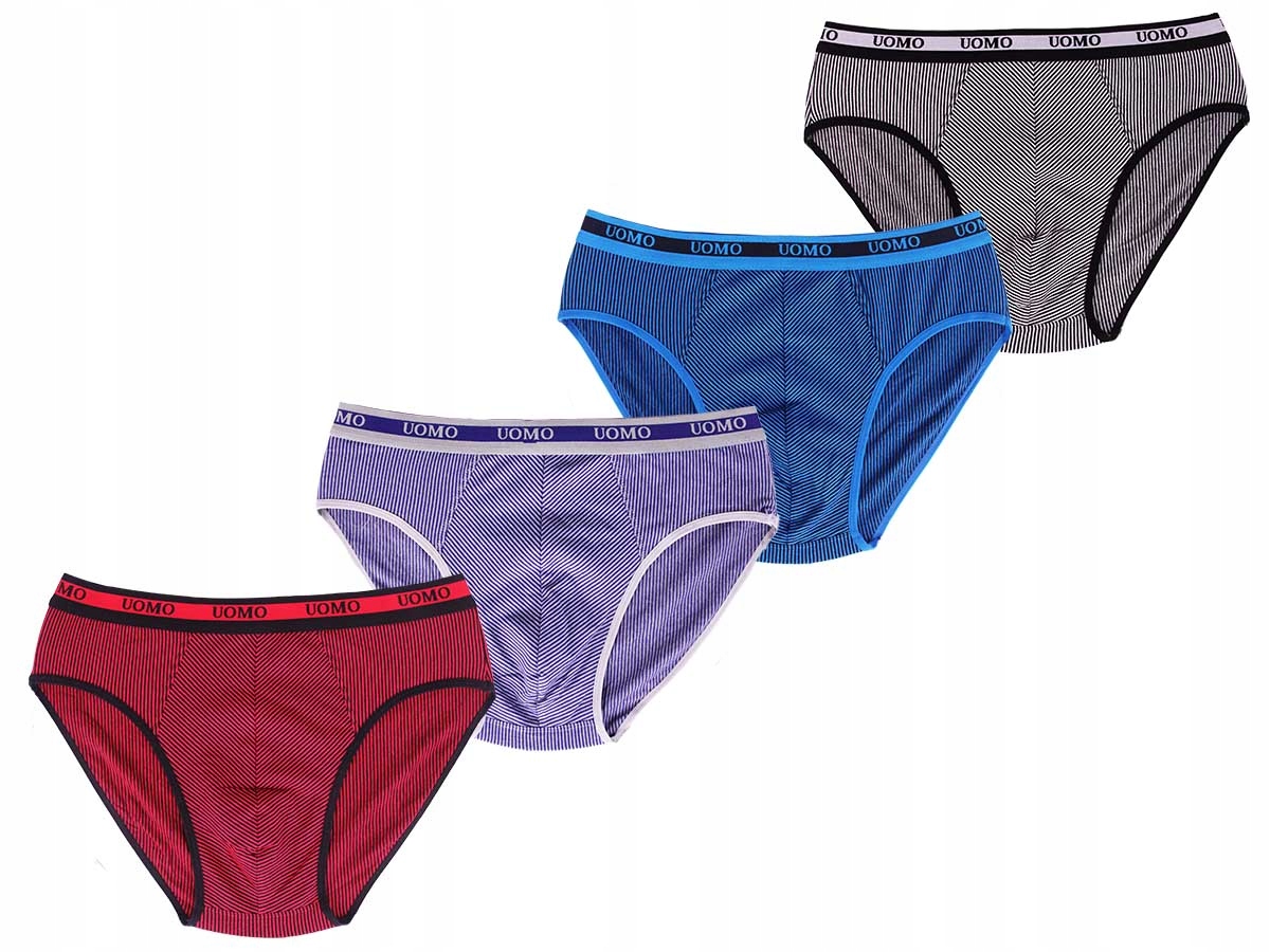 

4x Slipy Męskie Majtki Bawełniane Premium 2XL