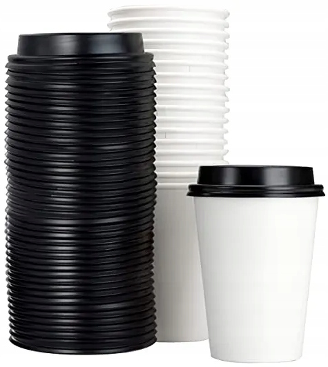 KUBKI PAPIEROWE DO GORĄCYCH I ZIMNYCH NAPOJÓW + WIECZKA JEDNORAZOWE 250ml Materiał papier