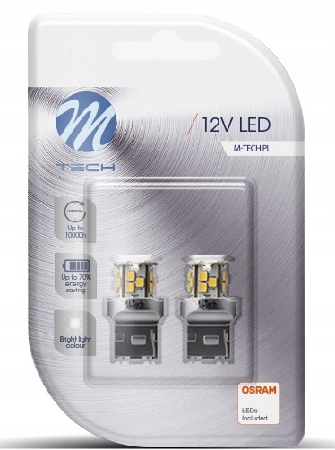

Żarówki diodowe W21W T20 Osram Led M-tech LB114