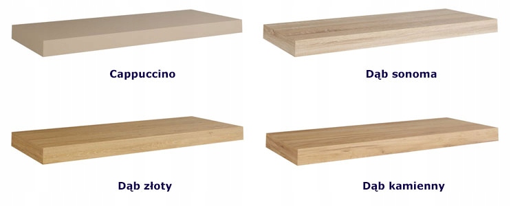 PÓŁKA NA KSIĄŻKI NAD BIURKO NOWOCZESNA 16 KOLORÓW Szerokość mebla 60 cm