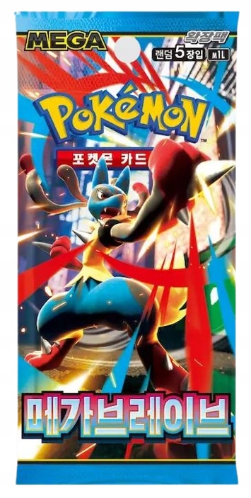 Pokemon TCG: Mega - Brave - Booster Pack Koreański KOR