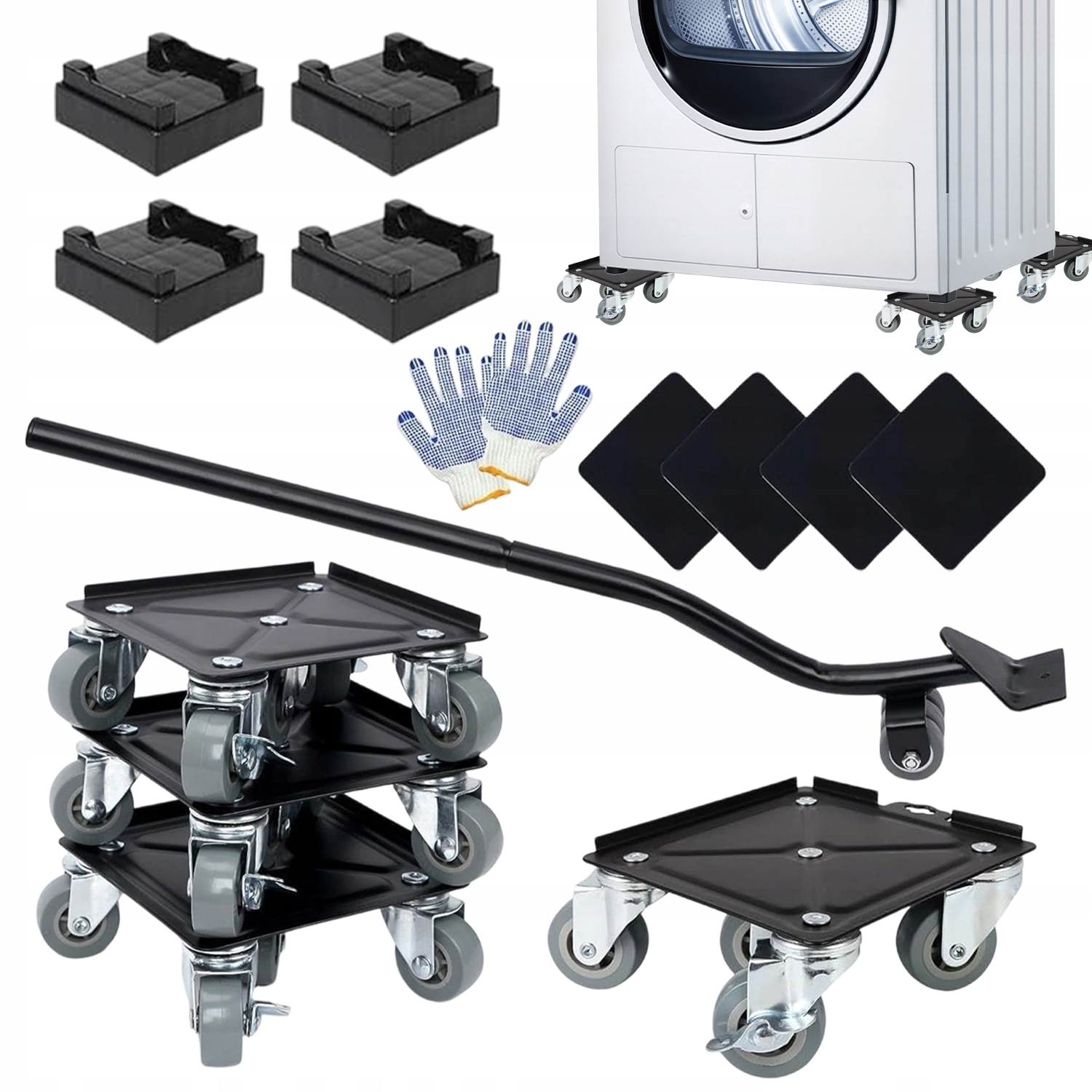 Sada Transportních Válečků Pro Přepravu Nábytku A Posouvání Nábytku, Brzdy 700