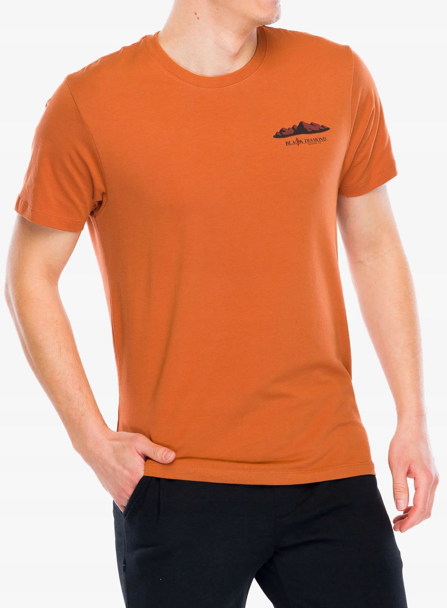 Bavlněné tričko Black Diamond Mountainscape Ss Tee moab brown L