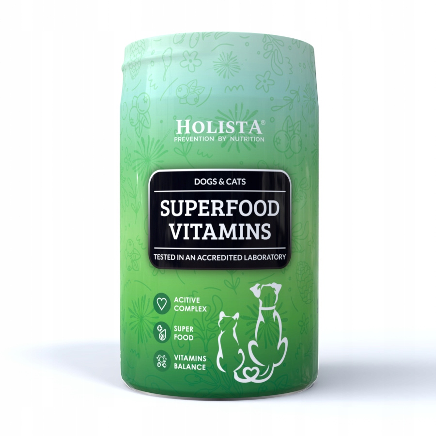 Holista Superfood Vitamins 200 g Vitamíny Pro Psa Kočku Imunita Metabolismus
