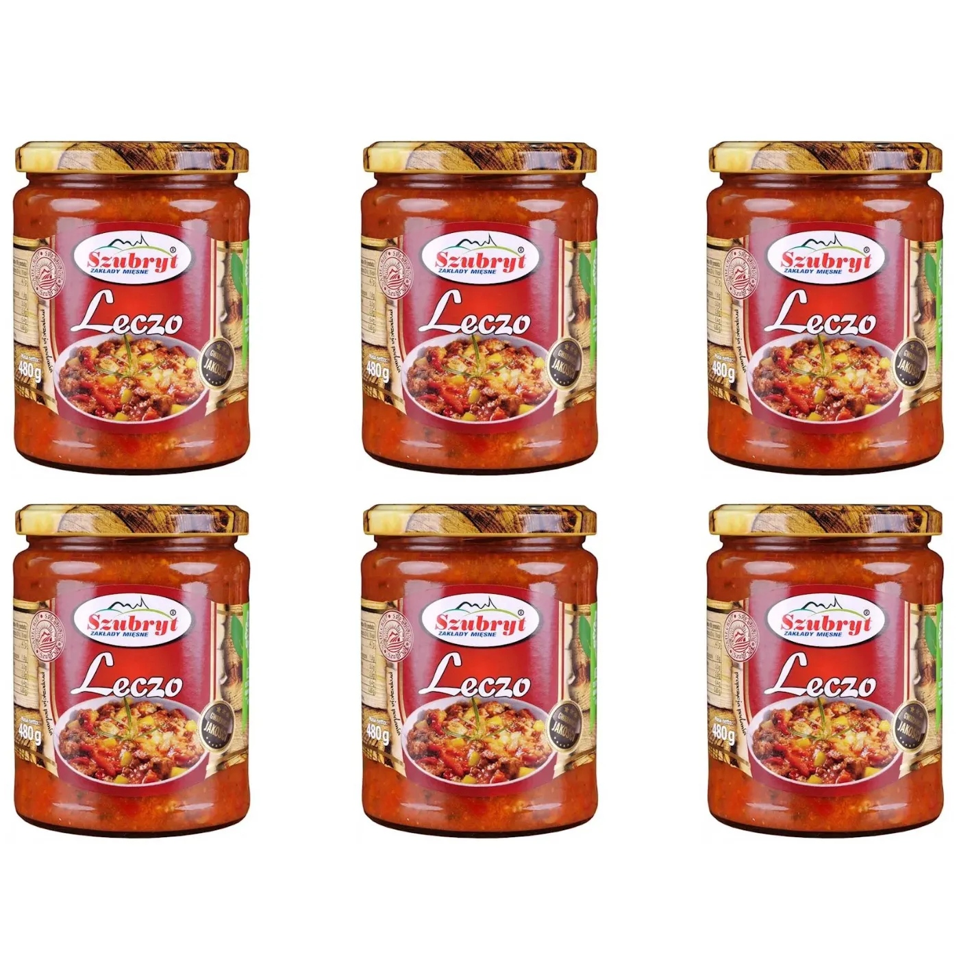 Konzervované potraviny Szubryt – Lečo po maďarsku 480 g – 6 ks