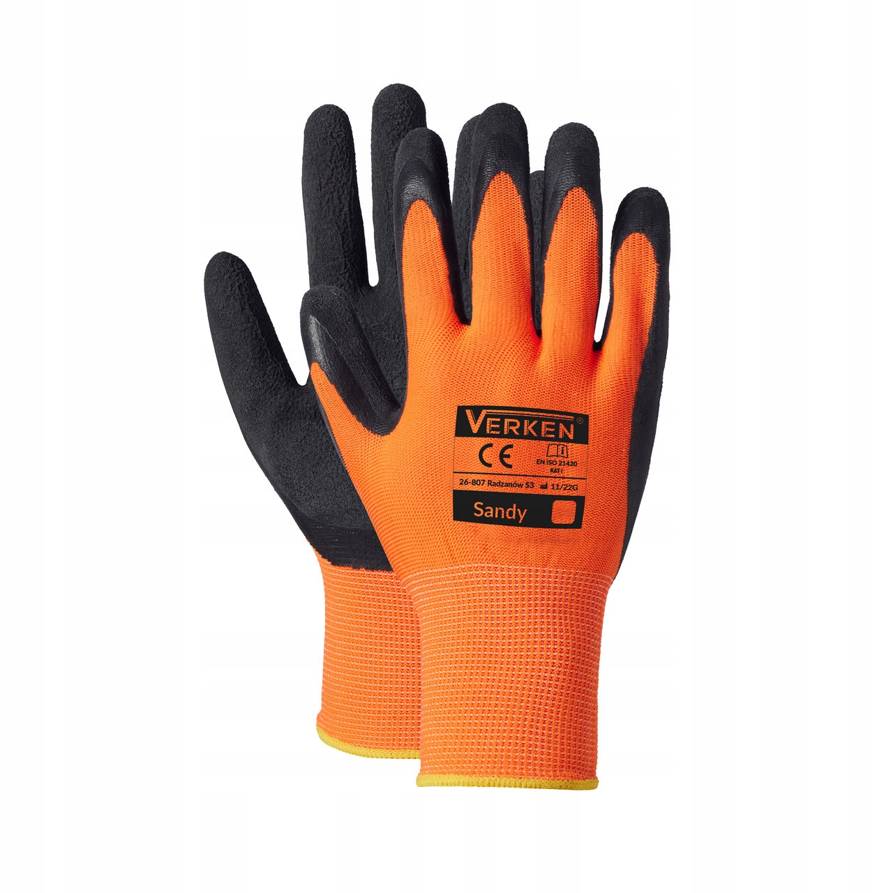 Rękawice robocze BHP ochronne Verken Sandy rozmiar 9 /L