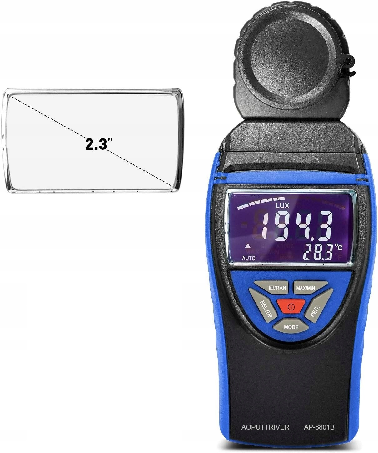 Luxmetr, Měřič Intenzity Světla, Světloměr, Luxmetr, LCD