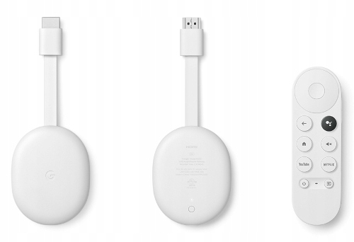 Google Chromecast 4.0 Google TV 4K SMART Biały Formaty obrazu DivX