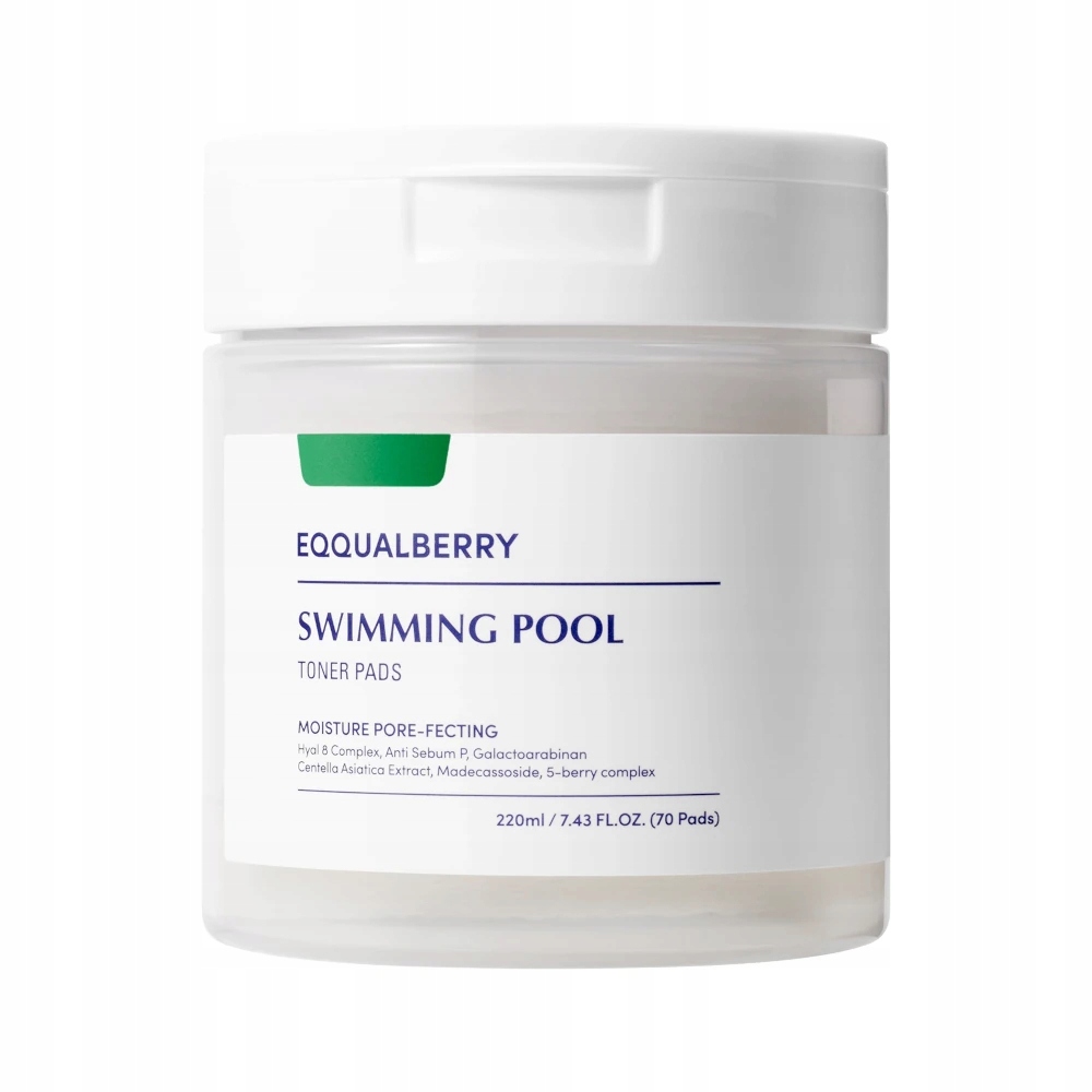 Eqqualberry Swimming Pool Toner Pads Hydratační pleťové vločky 70ks