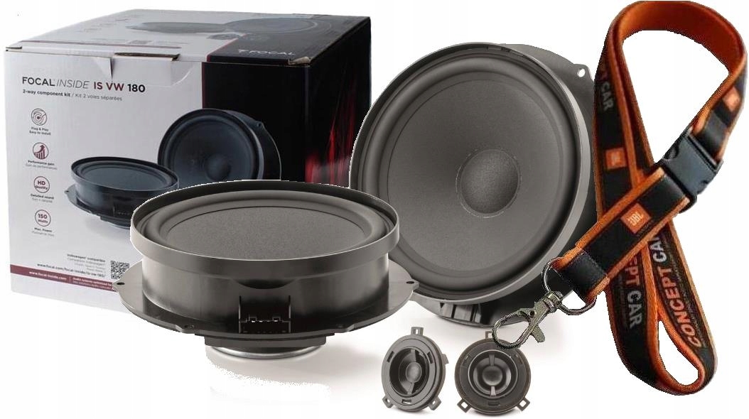 GŁOŚNIKI DEDYKOWANE DO SKODA - FOCAL IS VW 180 SYSTEMOWE - PLUG&PLAY