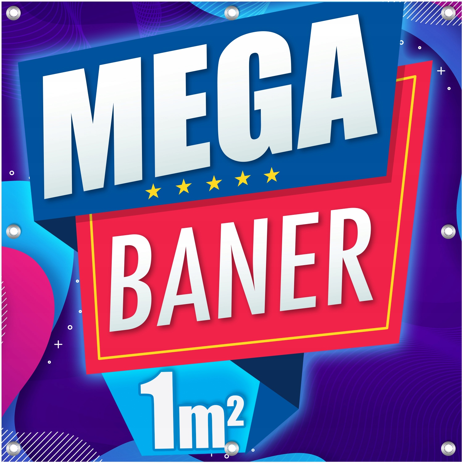 

Baner Premium 1m2 powlekany Supermocny banner