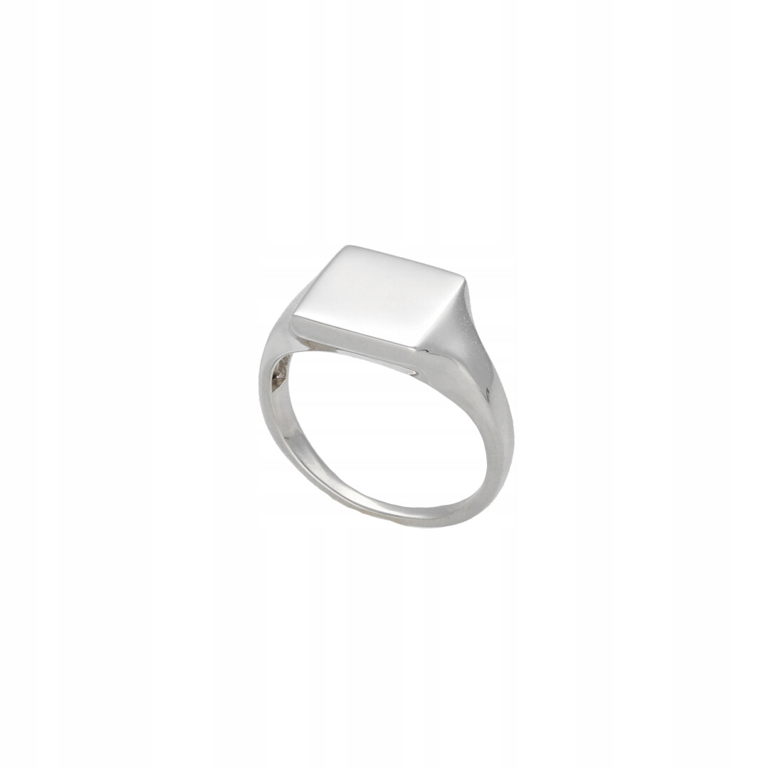 Signet hladký stříbro rhodiované vel. 20