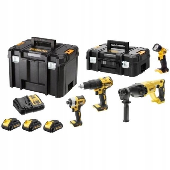 DeWalt DCK440L3T aku sada DCD778+DCF787+DCH133+DCL040, 18V/3*3Ah, 2*kufr Ts