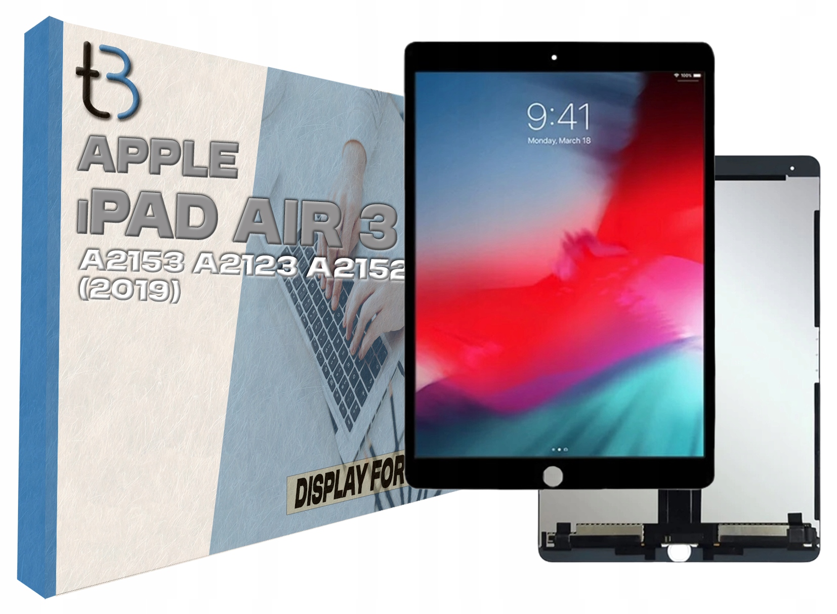 Originální displej s dotykem pro Apple iPad Air 3 (2019) A2153 A2123