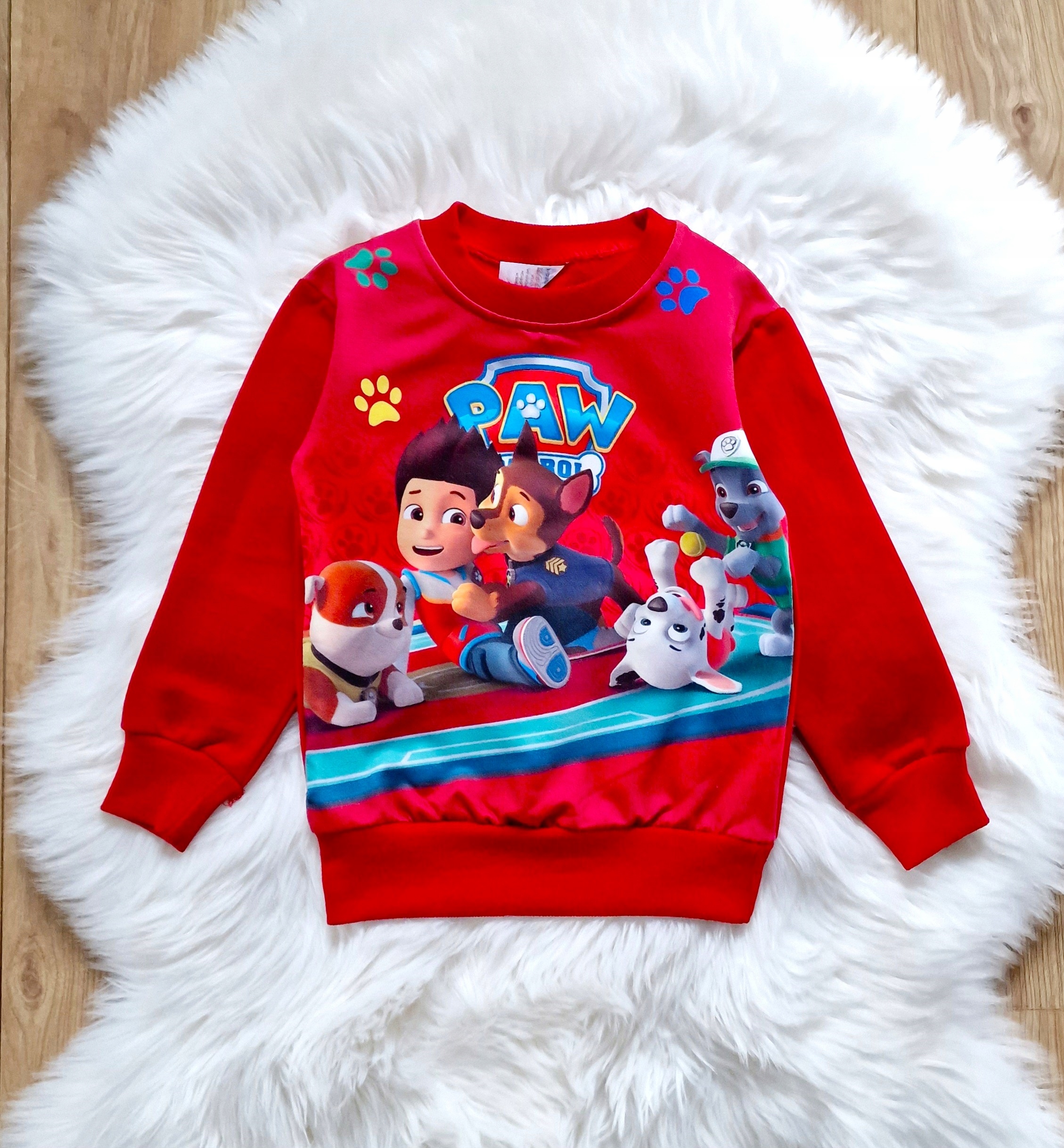 BLUZA dresowa chłopięca 128 PSI PATROL czerwona Marka Inna marka