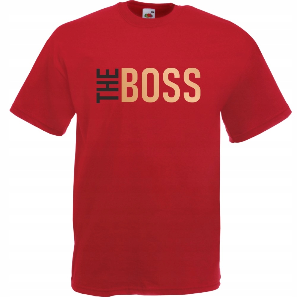 

Koszulka koszulki the boss dla par XXL ceglana cz