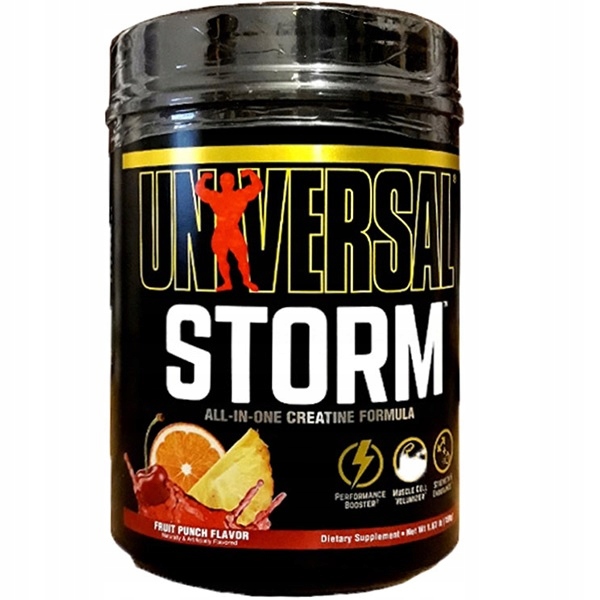 Universal Nutrition Storm – pokročilý kreatinový stak 752 g ovocný punč