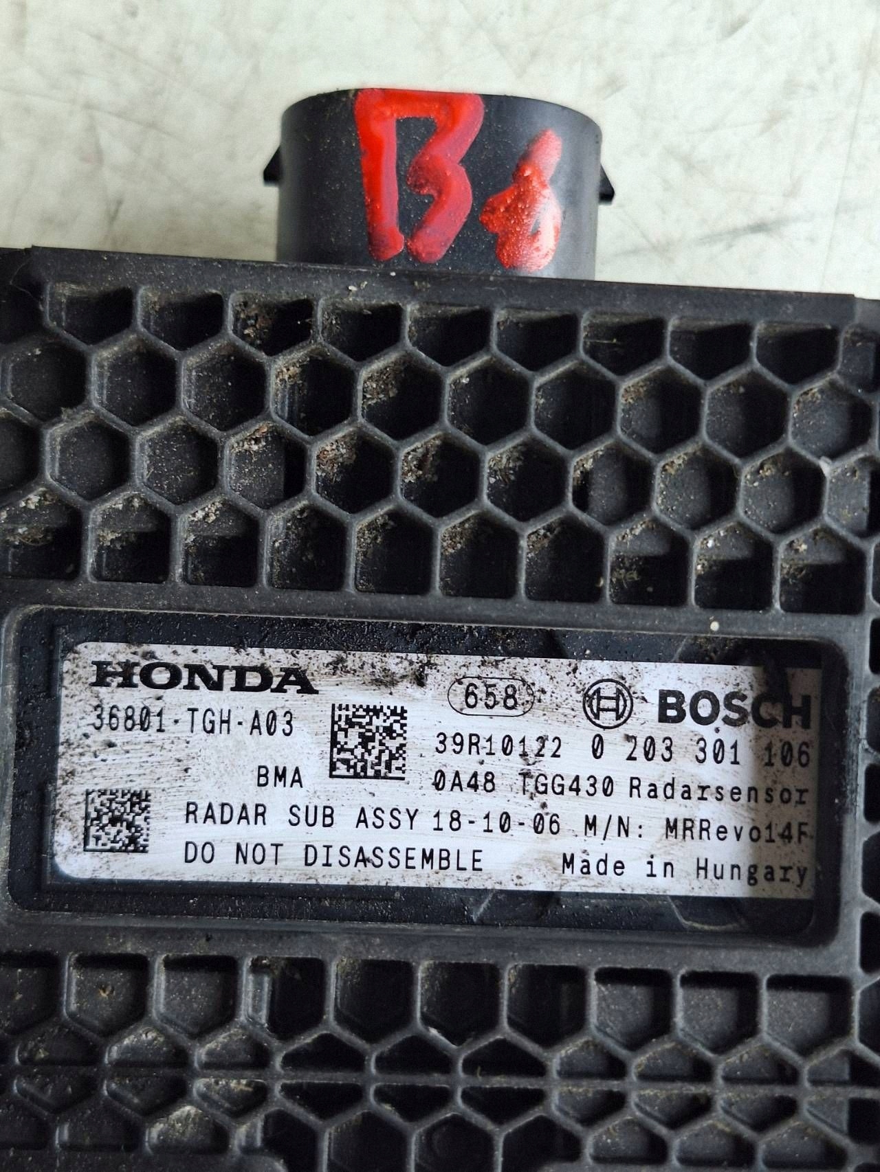 HONDA CIVIC X 17-> RADAR 36801-TGH-A03