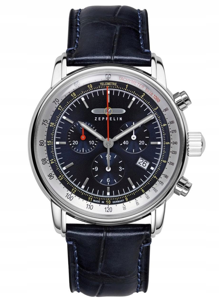 Nový Originální Pánské hodinky Zeppelin Lz 14 Marine 8888-3 Chronograf