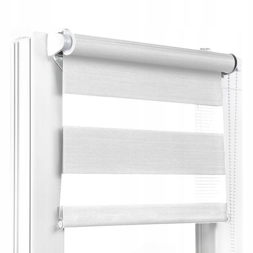 

Roleta Zebra dzień noc 72x150 cm biała