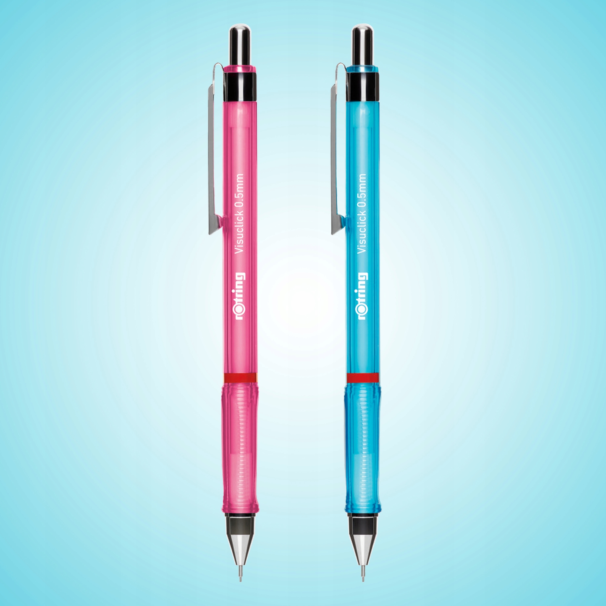 2 ołówki Rotring automatyczne 0,5 mm + grafity Marka Rotring