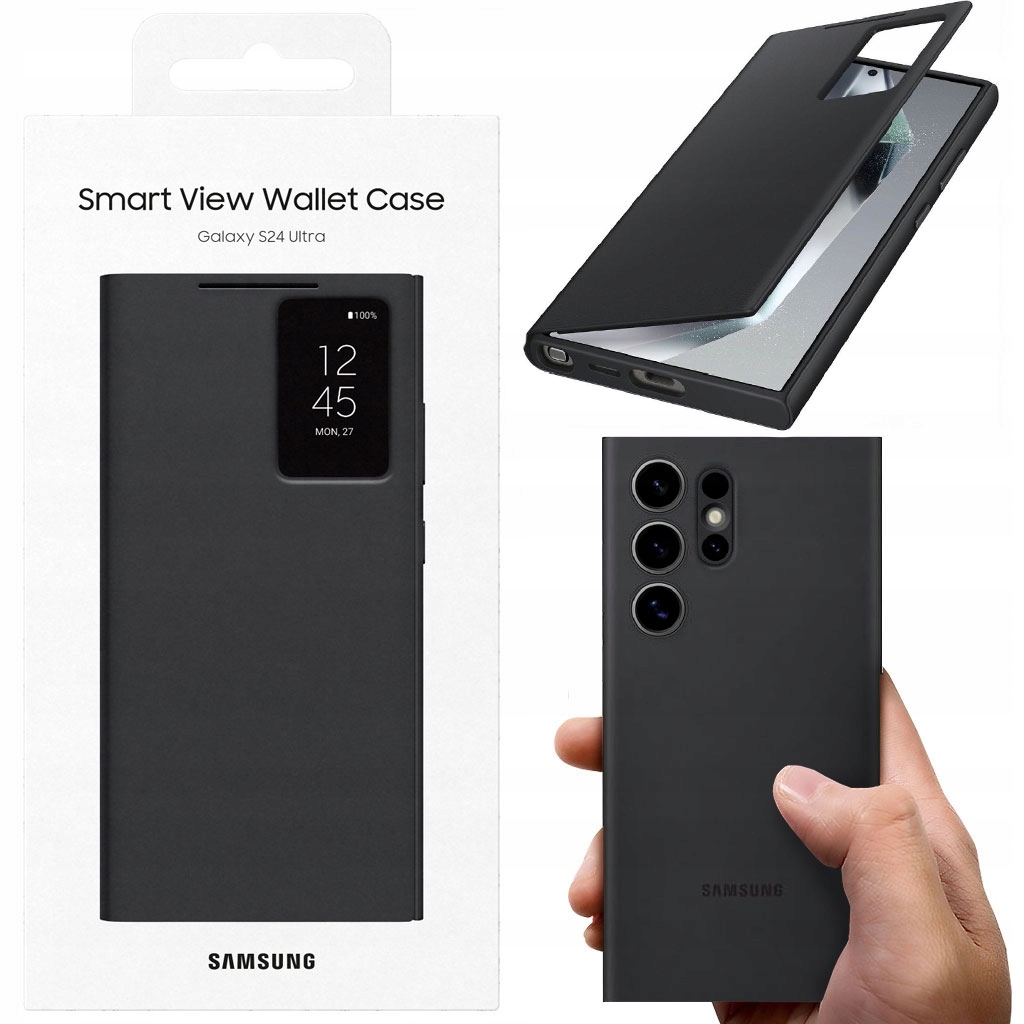 ORYGINALNE ETUI SMART VIEW WALLET CASE DO GALAXY S24 ULTRA COVER Z KLAPKĄ