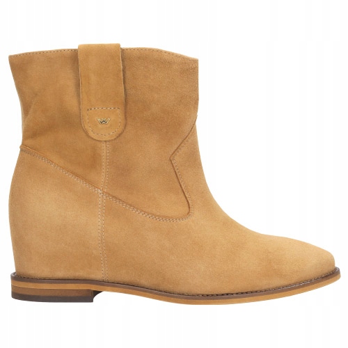 

Buty Wojas Botki damskie skóra żółte r. 37