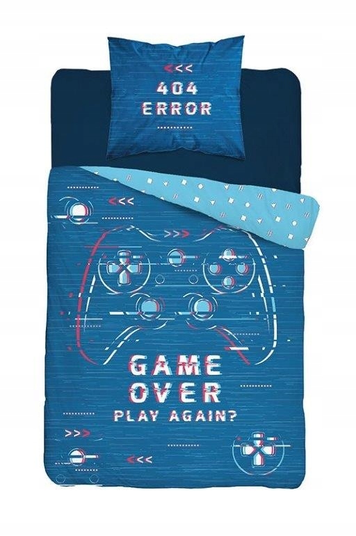 

pościel młodzieżowa 140x200 Gamer pad Gra świecąca