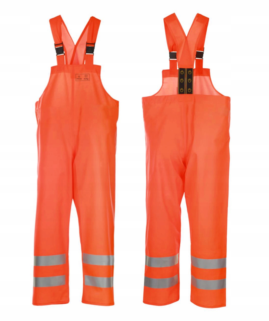 Spodnie Ogrodniczki Ostrzegawcze Wodoochronne Pros 1011 60/3XL