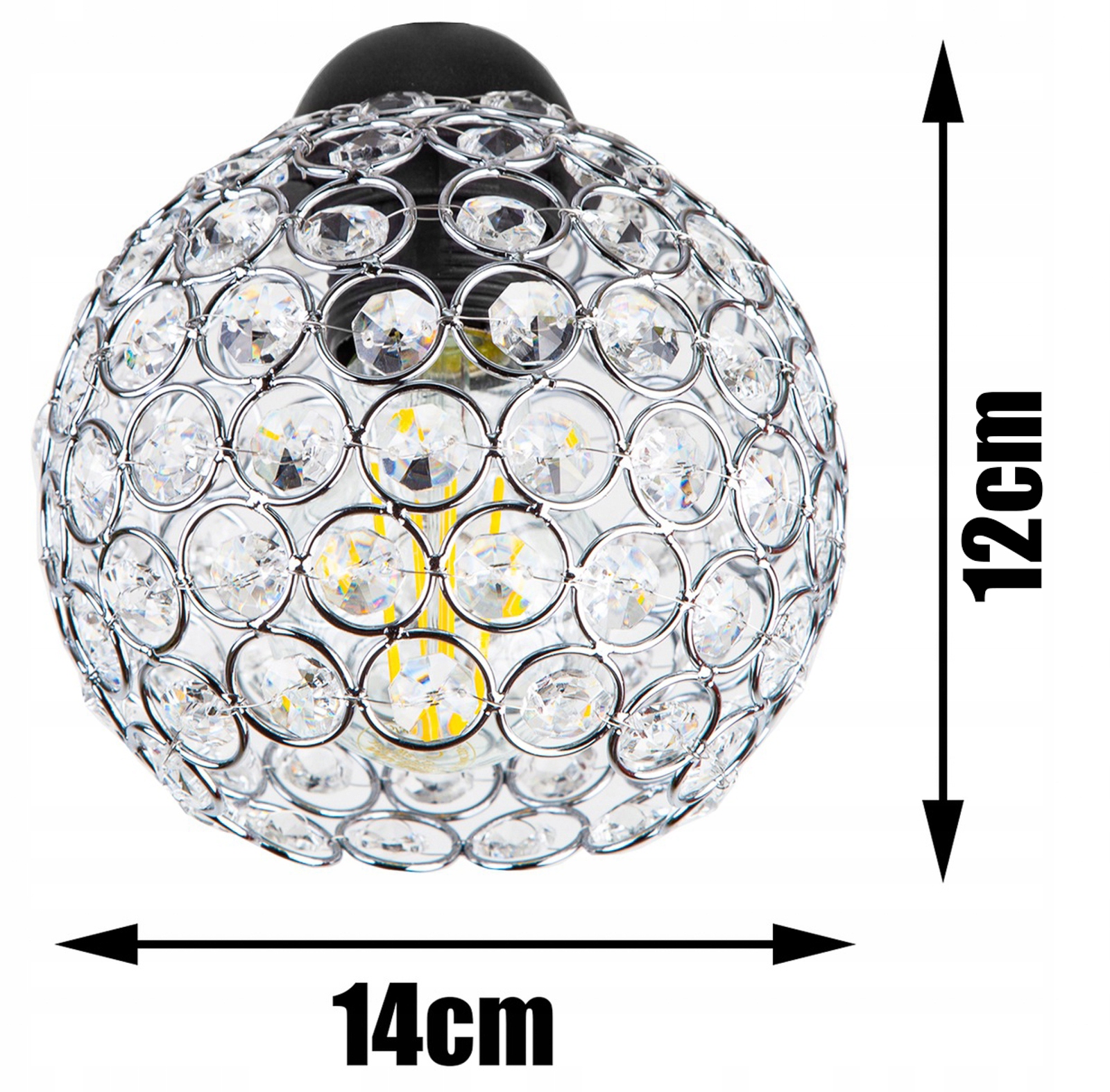 NOWOCZESNA LAMPKA BIURKOWA STOŁOWA NOCNA CHROM LED Marka Glimex