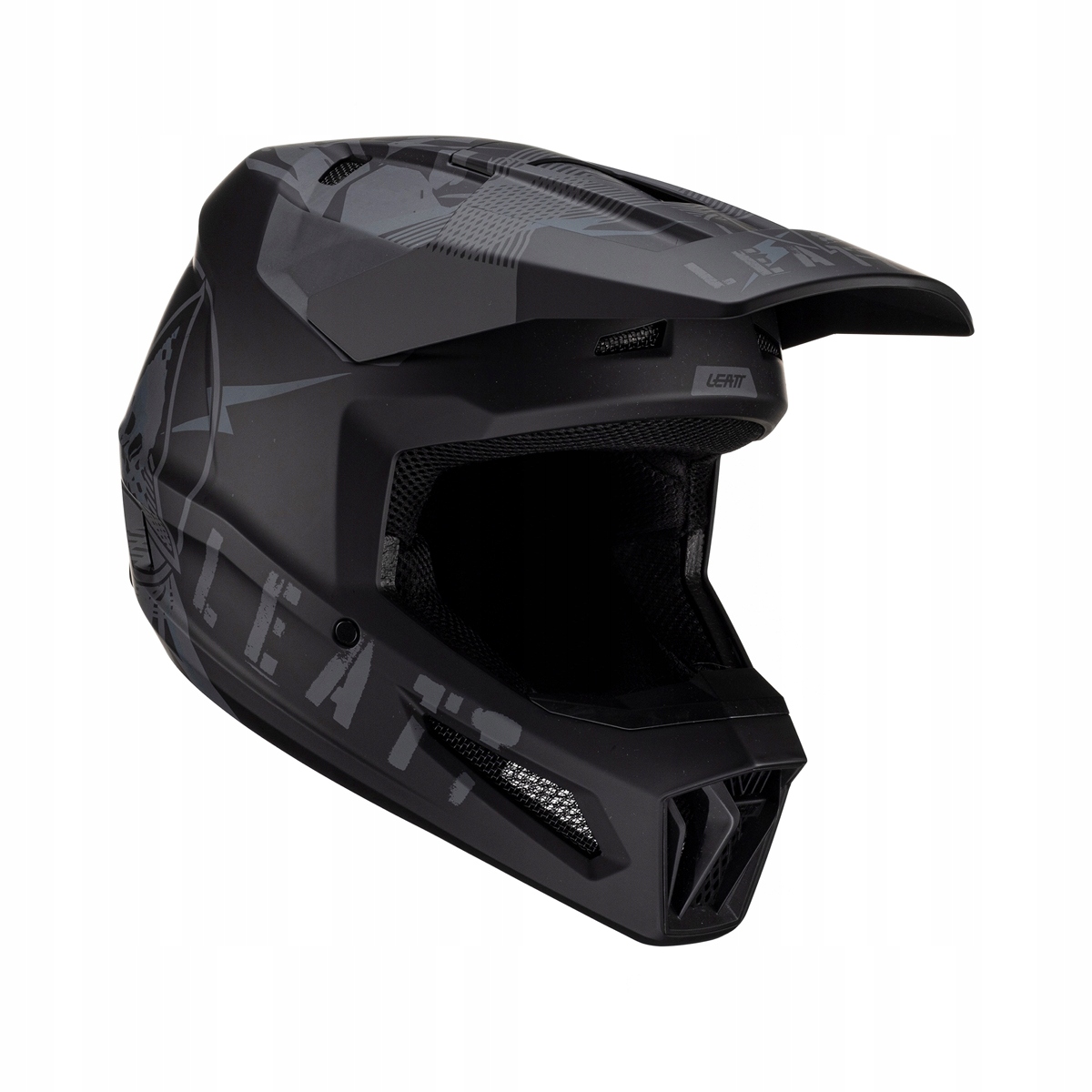 LEATT KASK MOTO 2.5 V23 HELMET STEALTH KOLOR CZARNY ROZMIAR L (59-60 cm) ()