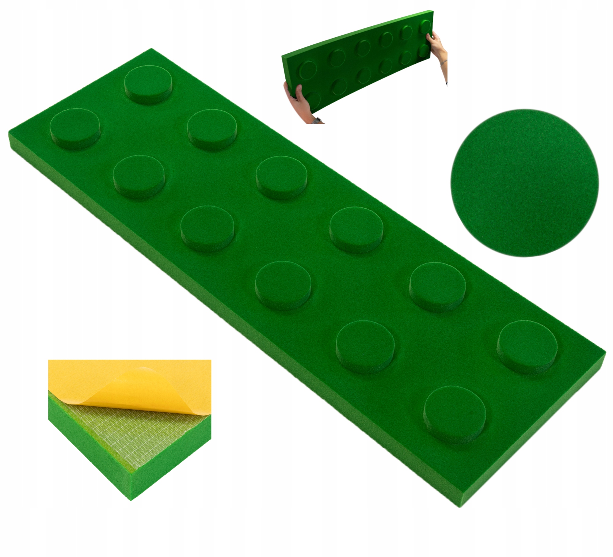 Klocek Samolepicí akustický panel dekorace 25x75 cm tloušťka 4 cm atesty