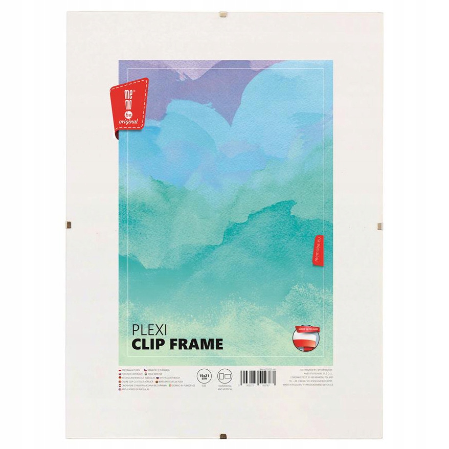 Antyrama pleksi - MemoBe - 15 x 21 cm