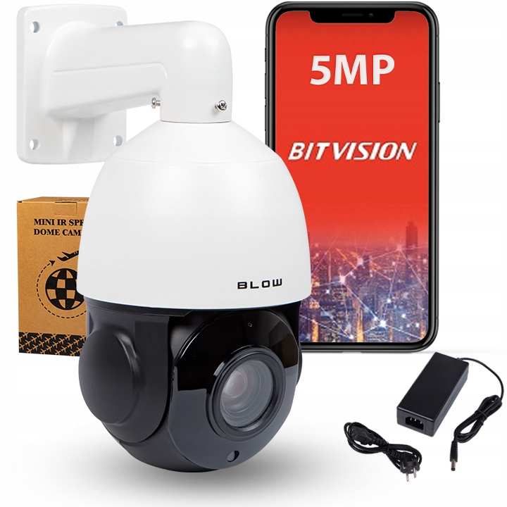 

Kamera obrotowa Blow Ip Ptz 5MP 18x Zoom Patrol Sd